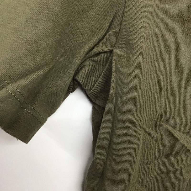 ティンバーランド Timberland Tシャツ 半袖 半袖カットソー プリントTシャツ クルーネックカットソー L ロゴ、文字 カーキ / カーキ /  メンズ USED 古着 中古 10141874