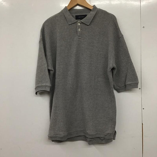 シップスジェットブルー SHIPS JET BLUE ポロシャツ 半袖 半袖ポロシャツ カラーシャツ 半袖カットソー L 無地 灰 / グレー /  メンズ USED 古着 中古 10139889