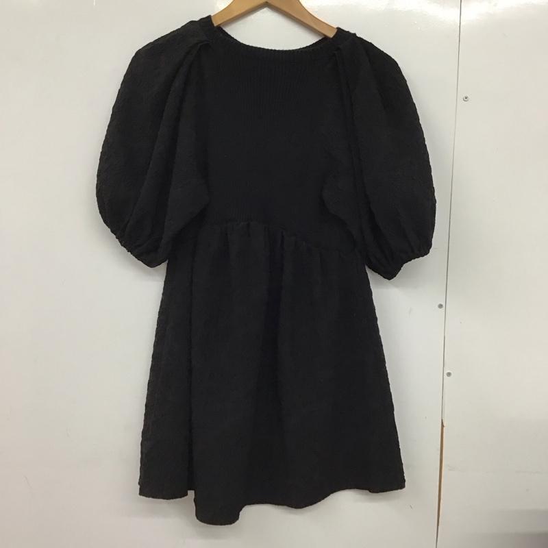 ザラ ZARA チュニック 半袖 S 無地 黒 / ブラック /  レディース USED 古着 中古 10151196