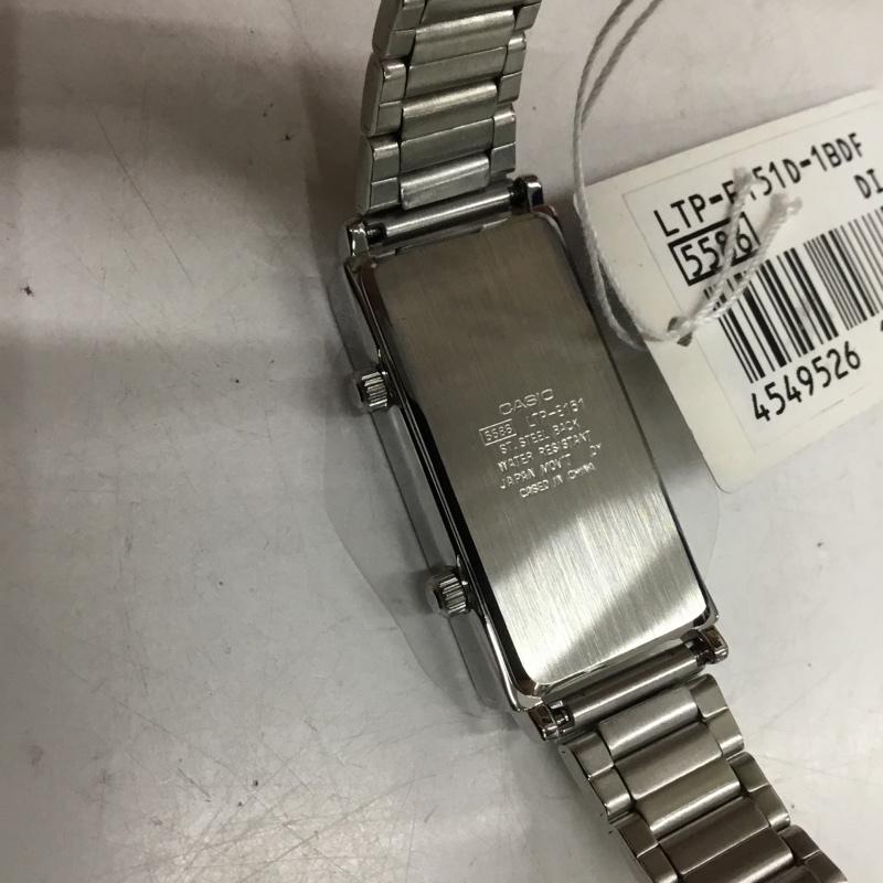 カシオ CASIO 腕時計 アナログ（クォーツ式） LTP-E151D-1BDF スタンダード チープカシオ 無地 銀 / シルバー /  メンズ USED 古着 中古 10144754