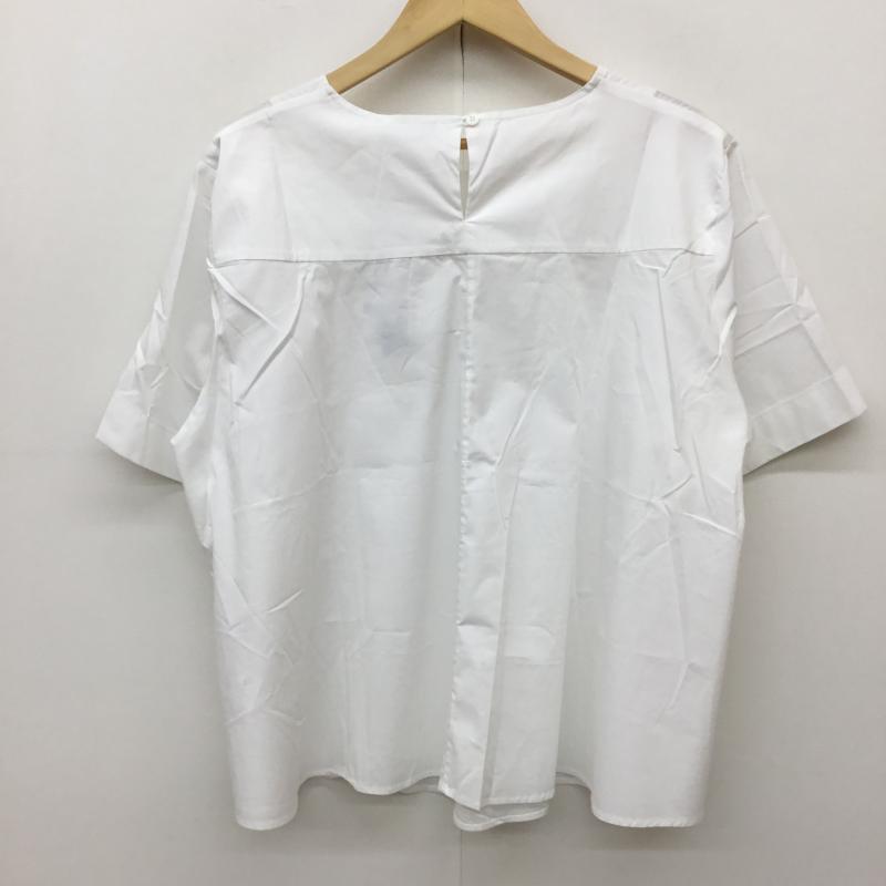 マックスアンドコー MAX&CO カットソー 半袖 48 無地 白 / ホワイト /  レディース USED 古着 中古 10134396