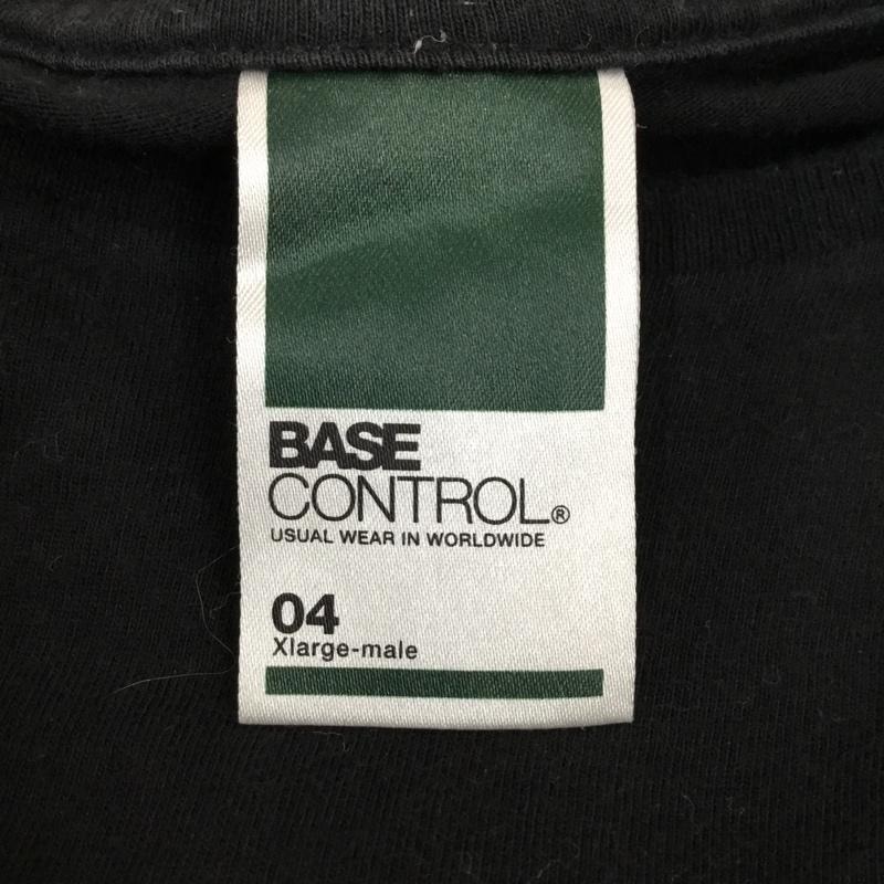 ベースコントロール BASECONTROL Tシャツ 半袖 XL 無地 黒 / ブラック /  メンズ USED 古着 中古 10110590