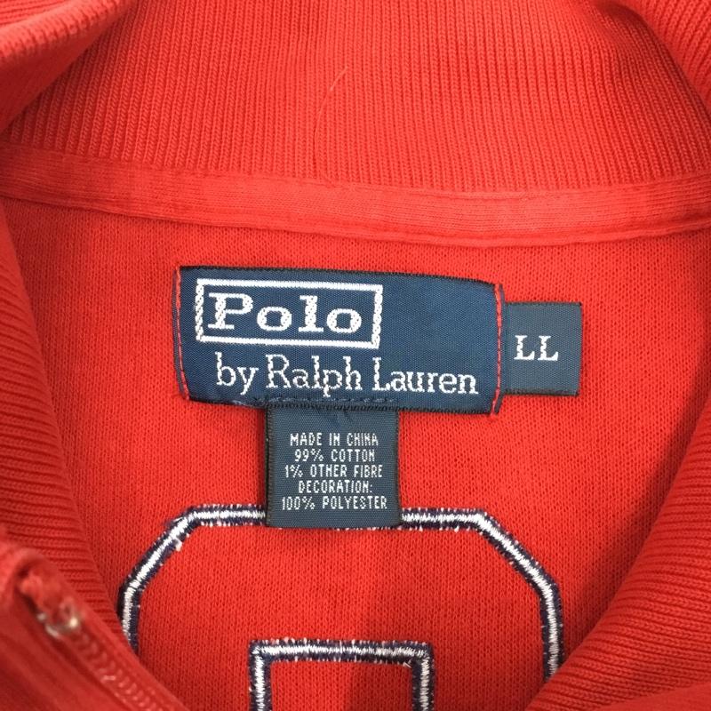 ポロバイラルフローレン Polo by RALPH LAUREN ジャケット、上着 ジャケット、ブレザー 長袖ジャケット スタンドカラージャケット ジップアップジャケット LL ロゴ、文字 赤 / レッド /  メンズ USED 古着 中古 10121787