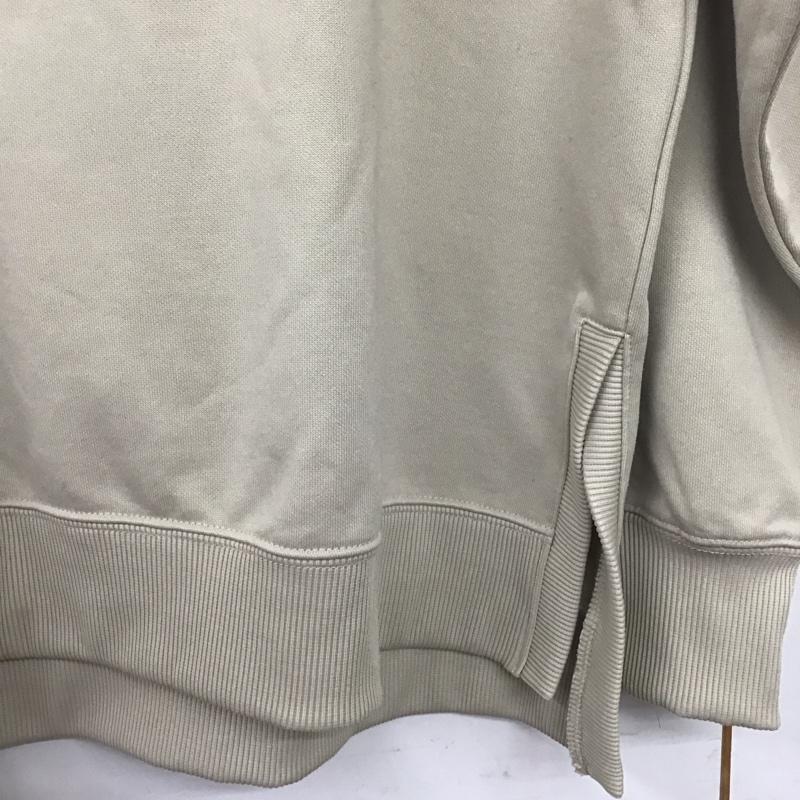 グローバルワーク GLOBAL WORK トレーナー 長袖 L ロゴ、文字 X プリント ベージュ / ベージュ /  レディース USED 古着 中古 10142293