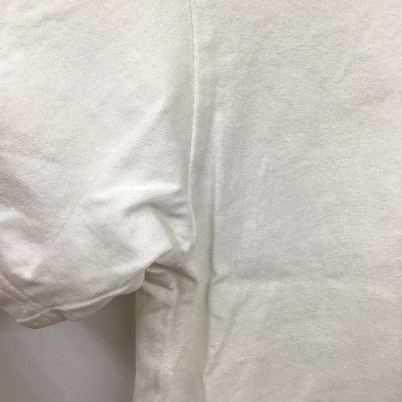 デンハム DENHAM Tシャツ 半袖 半袖カットソー プリントTシャツ クルーネックカットソー S プリント 白 / ホワイト /  メンズ USED 古着 中古 10130942