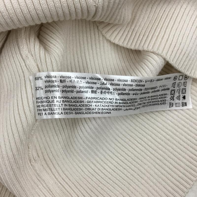 ザラ ZARA キャミソール キャミソール 3519 028 712 リブ タグ付き S 無地 アイボリー / アイボリー /  レディース USED 古着 中古 10115556