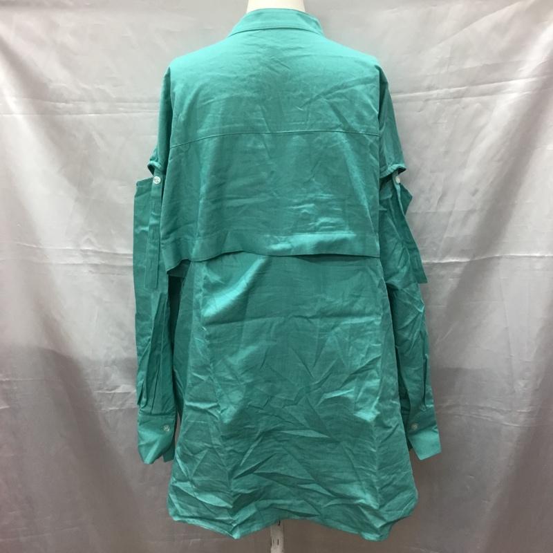 チャオパニック CIAOPANIC シャツ、ブラウス 長袖 CPZ1022104A0008 2WAY 無地 薄緑 / ライトグリーン /  レディース USED 古着 中古 10112266