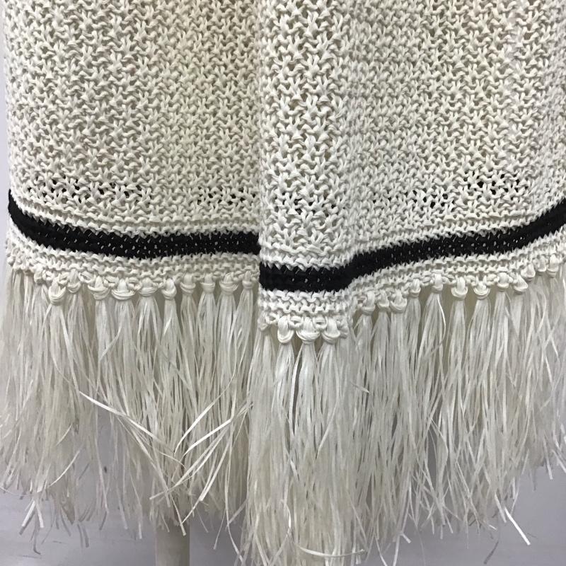 トゥデイフル TODAYFUL ワンピース ひざ丈スカート 12210507 Fringe Pattern Knitvest 38 無地 アイボリー / アイボリー /  レディース USED 古着 中古 10107343