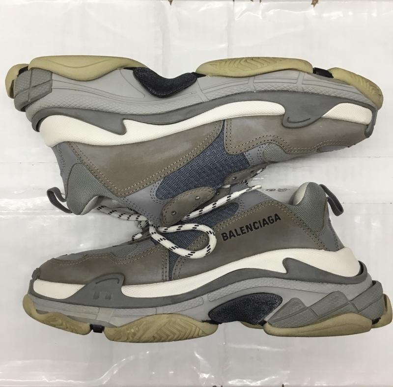 バレンシアガ BALENCIAGA スニーカー スニーカー 536737 TRIPLE S 27cm 27.0cm ロゴ、文字 白 / ホワイト / X 灰 / グレー /  メンズ USED 古着 中古 10121833