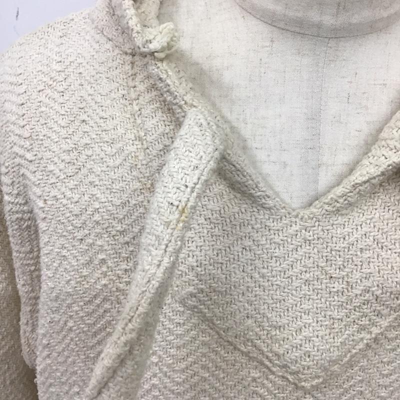 古着 USED パーカー 長袖 メキシカンパーカー ラグジャケット ラグパーカー L ワンポイント アイボリー / アイボリー /  メンズ USED 古着 中古 10122987