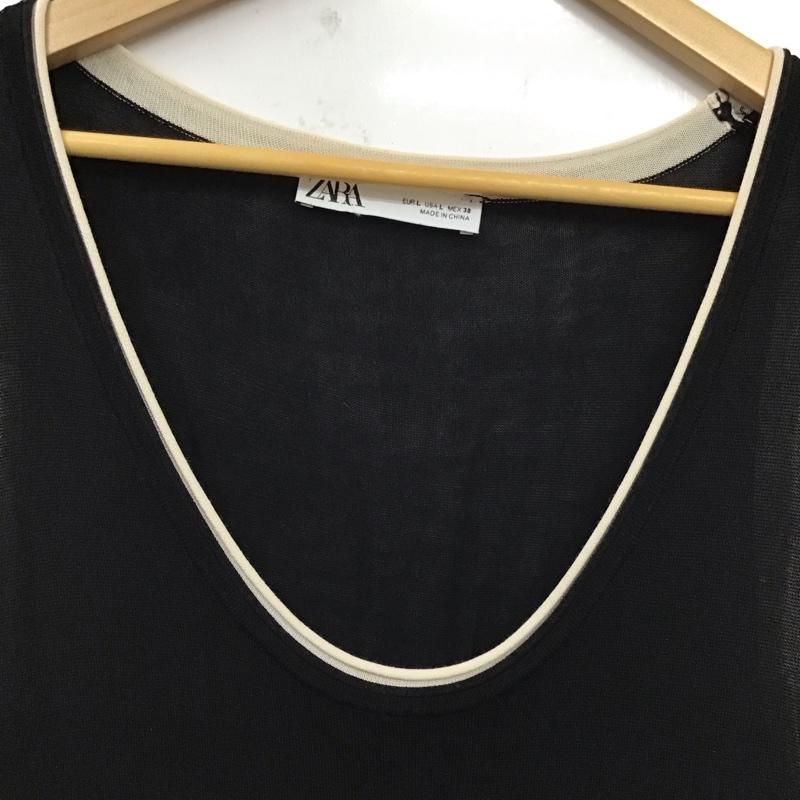 ザラ ZARA ワンピース ロングスカート L 無地 黒 / ブラック /  レディース USED 古着 中古 10128892