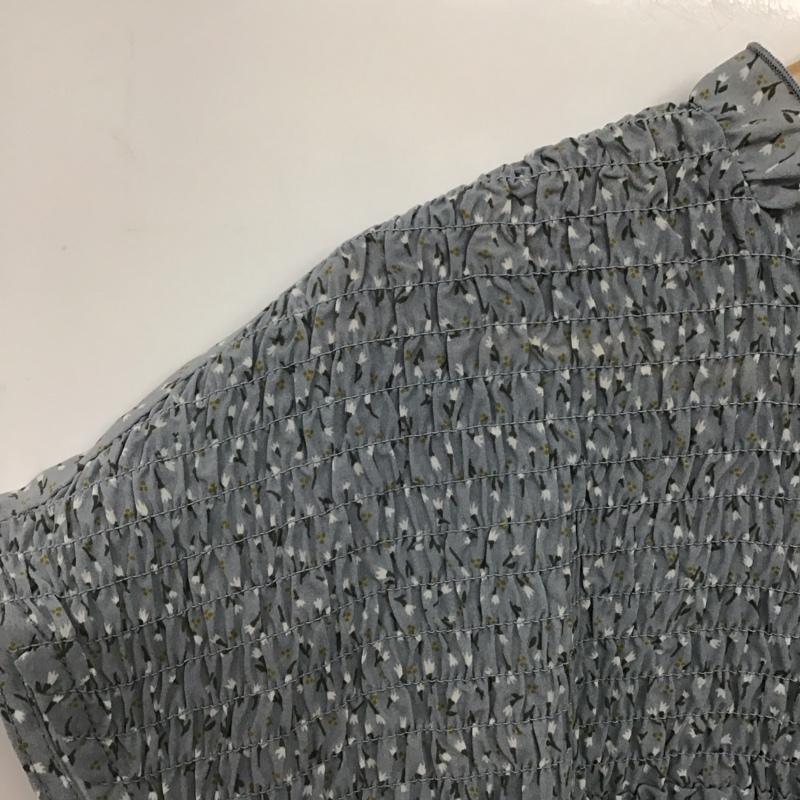 エヘカソポ ehka sopo カットソー 半袖 FREE 総柄 水色 / ライトブルー /  レディース USED 古着 中古 10141560