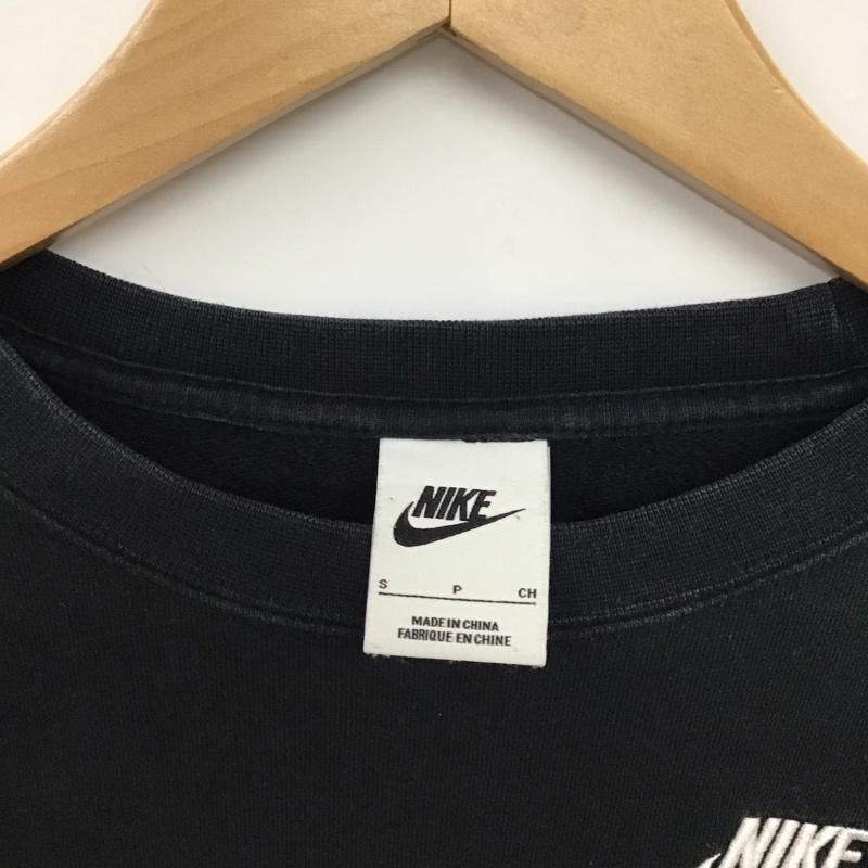 ナイキ NIKE トレーナー 長袖 dq5474-010 クルーネックスウェットシャツ スポーツウェア S ロゴ、文字 黒 / ブラック /  レディース USED 古着 中古 10149588