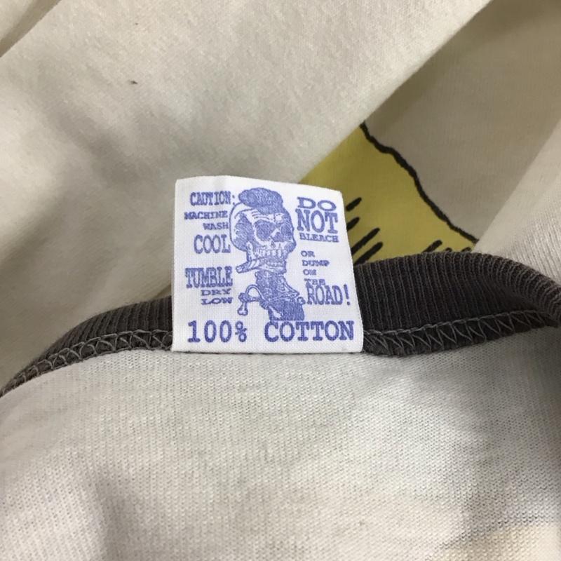 ブートレガーズ BOOTLEGGERS Tシャツ 半袖 半袖カットソー プリントTシャツ クルーネックカットソー M ロゴ、文字 白 / ホワイト /  メンズ USED 古着 中古 10125331
