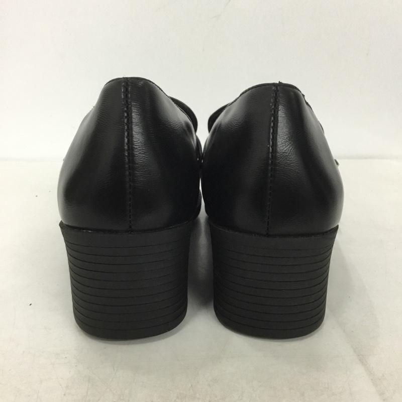 バイアシナガオジサン byあしながおじさん パンプス パンプス ローファー cloverleaf 24cm 24.0cm 無地 黒 / ブラック /  レディース USED 古着 中古 10140604