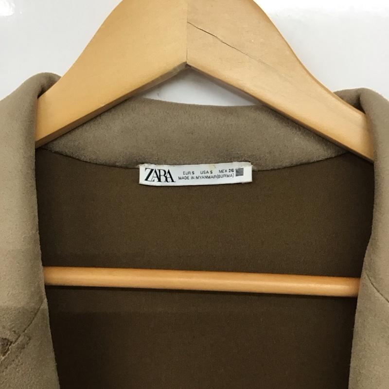 ザラ ZARA コート コート一般 S 無地 茶 / ブラウン /  レディース USED 古着 中古 10140804