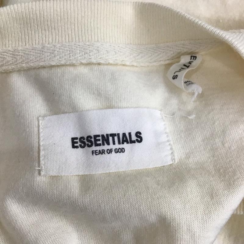 エッセンシャルズ ESSENTIALS Tシャツ 半袖 半袖カットソー プリントTシャツ クルーネックカットソー M 無地 アイボリー / アイボリー /  メンズ USED 古着 中古 10115616