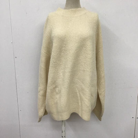 マウジー MOUSSY ニット、セーター 長袖 010CSF70-0440 MIDDLE NECK KNIT TUNIC チュニック FREE 無地 オフホワイト / オフホワイト /  レディース USED 古着 中古 10107494