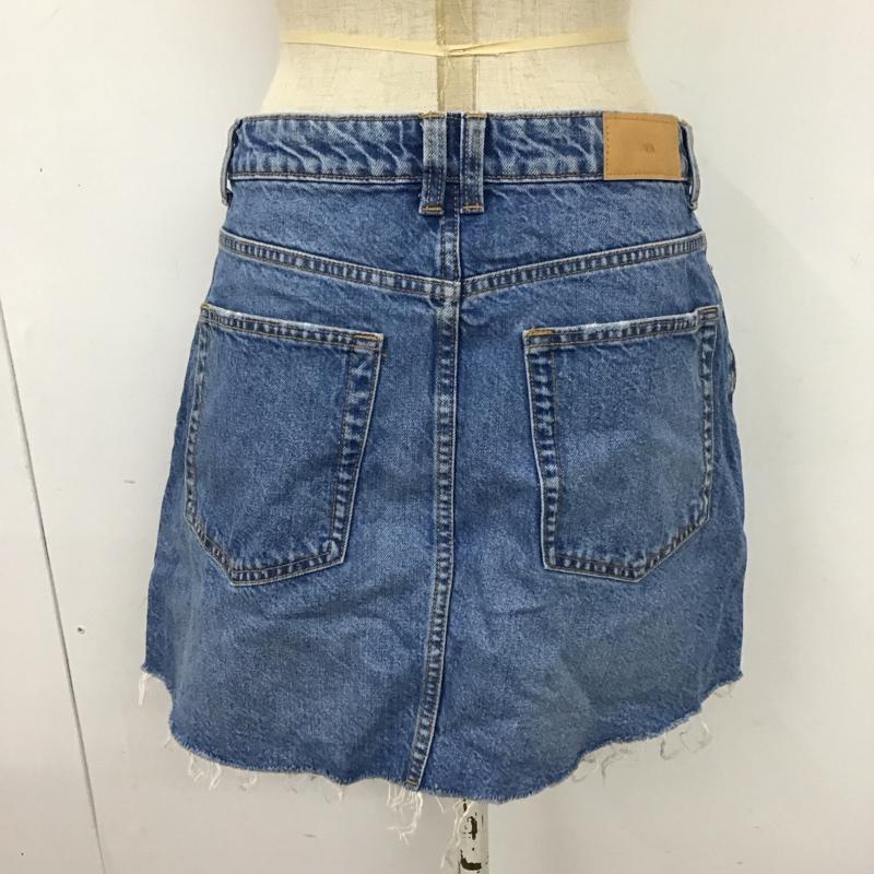 ザラ ZARA スカート ミニスカート デニムスカート ミニスカート カジュアルスカート S 無地 インディゴ / インディゴ /  レディース USED 古着 中古 10117949
