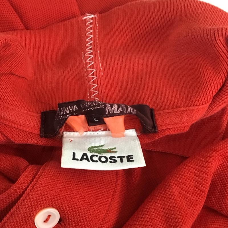 ラコステ LACOSTE ポロシャツ 半袖 JUNYA WATANABE 7 無地 赤 / レッド /  メンズ USED 古着 中古 10112009