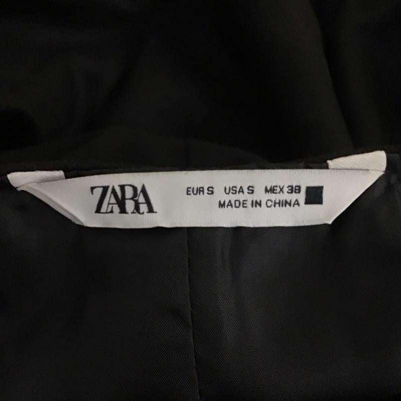 ザラ ZARA ジャケット、上着 ジャケット、ブレザー ノーカラー S 無地 黒 / ブラック /  メンズ USED 古着 中古 10111560