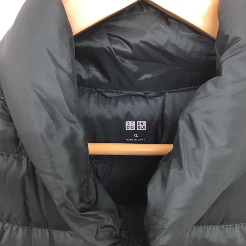 ユニクロ UNIQLO ベスト ベスト 211-127500 ウルトラライトダウンベスト ジップアップダウンベスト アウター XL 無地 緑 / グリーン /  メンズ USED 古着 中古 10139744