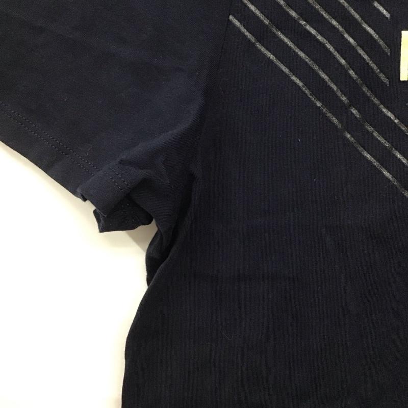 トミーヒルフィガー TOMMY HILFIGER Tシャツ 半袖 半袖カットソー プリントTシャツ クルーネックカットソー S プリント 紺 / ネイビー /  メンズ USED 古着 中古 10145827