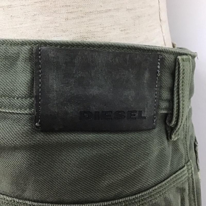 ディーゼル DIESEL パンツ デニム、ジーンズ デニムパンツ スリムパンツ ジーンズ カジュアルパンツ ストレートパンツ 28インチ 無地 カーキ / カーキ /  メンズ USED 古着 中古 10107205