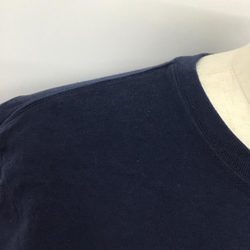 パタゴニア patagonia Tシャツ 半袖 半袖カットソー プリントTシャツ クルーネックカットソー M ロゴ、文字 紺 / ネイビー /  メンズ USED 古着 中古 10124353