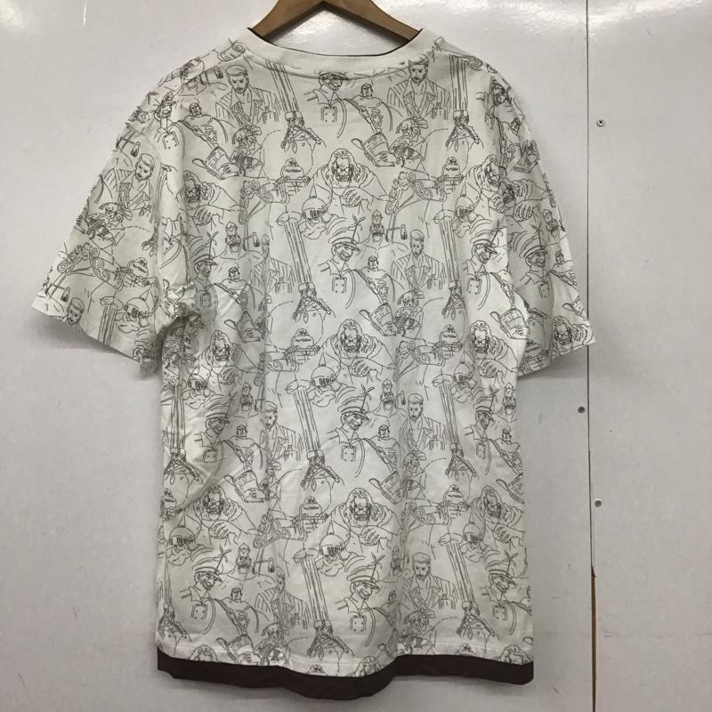 グラニフ graniph Tシャツ 半袖 半袖カットソー プリントTシャツ クルーネックカットソー XL プリント 白 / ホワイト /  メンズ USED 古着 中古 10149113