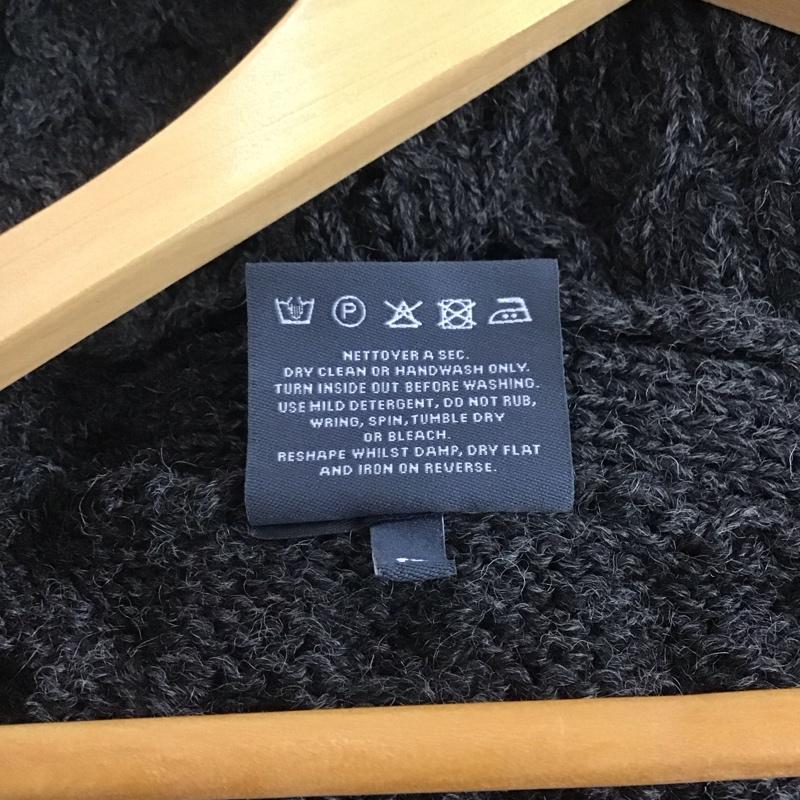 アラン ウーレン ミルズ aran WOOLLEN MILLS ベスト ベスト ニットベスト ノースリーブカットソー 前ボタン M 無地 灰 / グレー /  メンズ USED 古着 中古 10140732