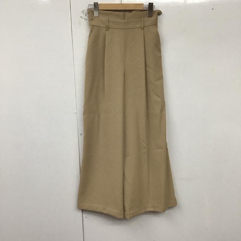 ナチュラルビューティーベーシック NATURAL BEAUTY BASIC ボトムス ボトムス 017-8130070 ワイドパンツ S 無地 ベージュ / ベージュ /  レディース USED 古着 中古 10129135
