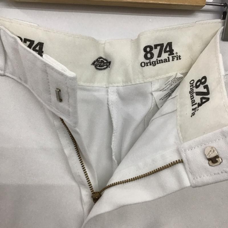 ディッキーズ Dickies パンツ ワークパンツ、ペインターパンツ 33インチ 無地 白 / ホワイト /  メンズ USED 古着 中古 10150660