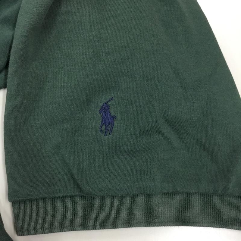 ポロバイラルフローレン Polo by RALPH LAUREN ポロシャツ 半袖 半袖ポロシャツ カラーシャツ 半袖カットソー XL ロゴ、文字 緑 / グリーン /  メンズ USED 古着 中古 10108547