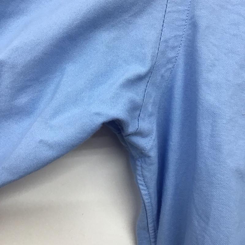 ラルフローレン RALPHLAUREN シャツ、ブラウス 長袖 長袖シャツ 無地シャツ カラーシャツ ボタンダウンシャツ XS ロゴ、文字 青 / ブルー /  メンズ USED 古着 中古 10139892