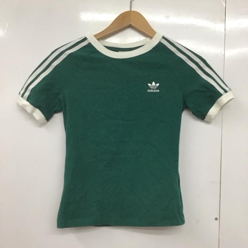 アディダス adidas Tシャツ 半袖 M 無地 緑 / グリーン /  レディース USED 古着 中古 10144236
