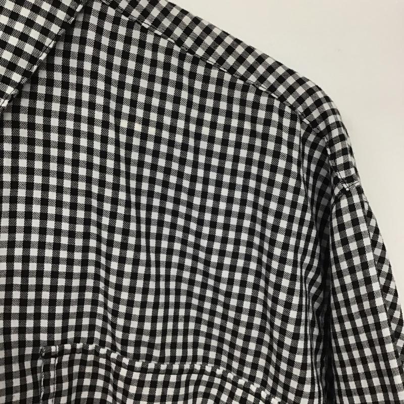 グラニフ graniph シャツ、ブラウス 半袖 半袖シャツ チェックシャツ カラーシャツ M チェック 白 / ホワイト / X 黒 / ブラック /  メンズ USED 古着 中古 10147862