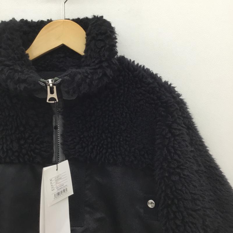 サカイ Sacai ジャケット、上着 ジャンパー、ブルゾン 22AW Faux Shearling × Nylon Twill Blouson 2 無地 黒 / ブラック /  メンズ USED 古着 中古 10118731