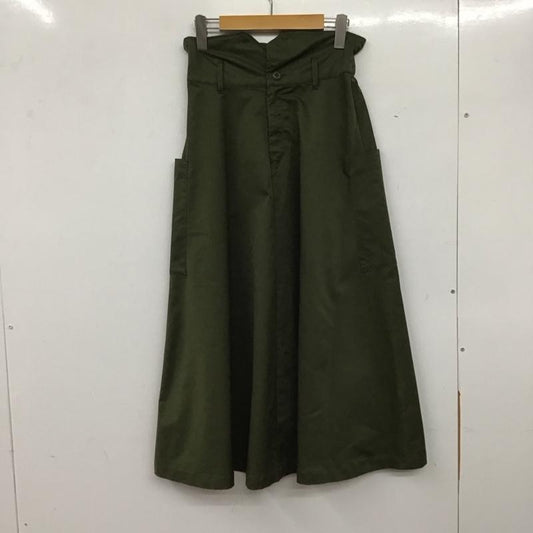 ジーナシス JEANASIS スカート ロングスカート JS050230AD フレアスカート FREE 無地 カーキ / カーキ /  レディース USED 古着 中古 10138565