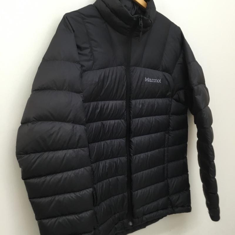 マーモット Marmot ジャケット、上着 ダウンジャケット TSFMD205　750FP　ダウンジャケット L ロゴ、文字 X ワンポイント X 刺繍 黒 / ブラック /  メンズ USED 古着 中古 10122743