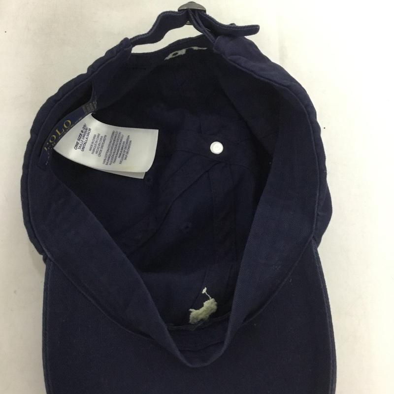 ポロラルフローレン POLO RALPH LAUREN 帽子 キャップ キッズ コットン ワンポイント 紺 / ネイビー /  ボーイズ USED 古着 中古 10137913