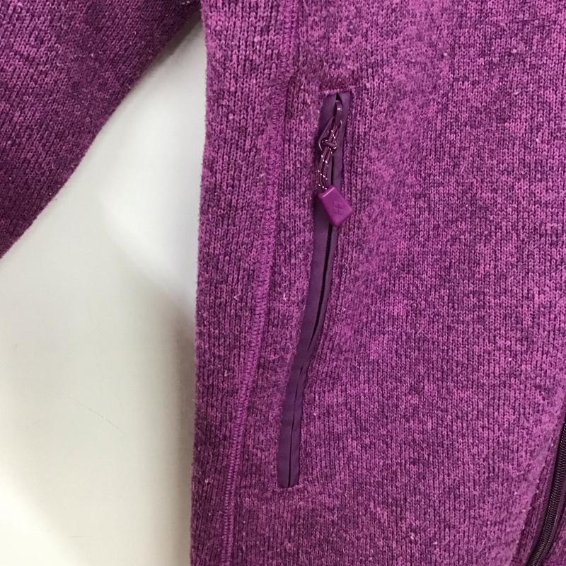モンベル mont-bell ジャケット、上着 ジャケット、ブレザー 1106588 クリマプラス ニットジャケット フリース XL ロゴ、文字 紫 / パープル /  レディース USED 古着 中古 10147175