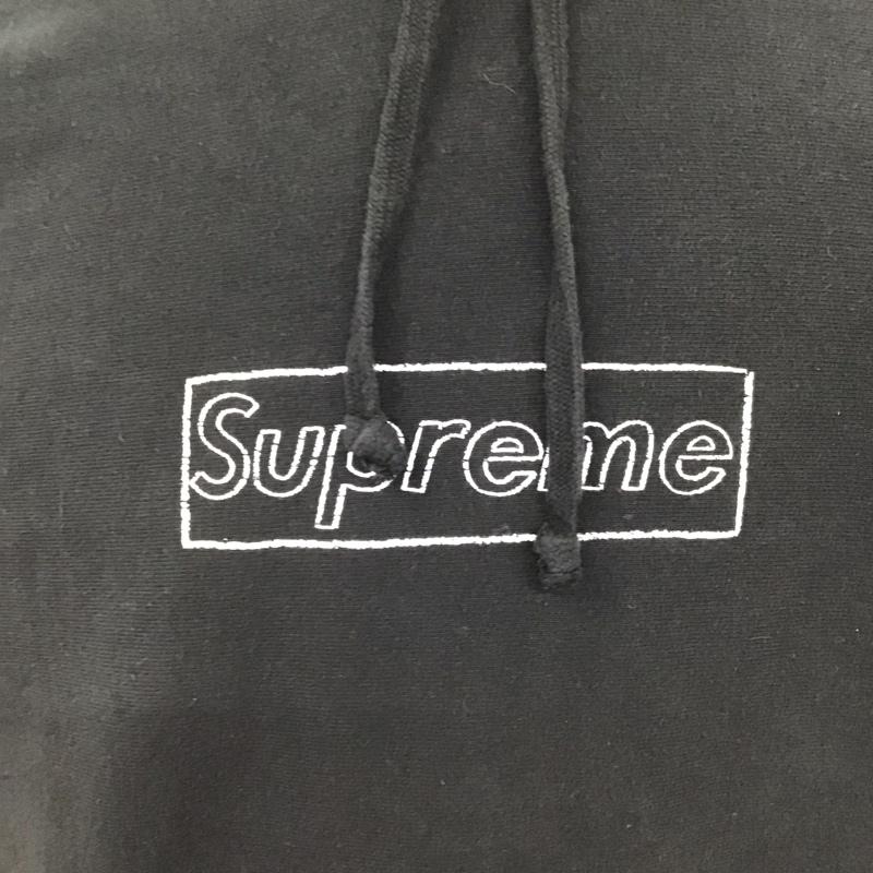 シュプリーム Supreme パーカー 長袖 長袖パーカー フード付きパーカー プリントスウェット トレーナー XL ロゴ、文字 黒 / ブラック /  メンズ USED 古着 中古 10122074