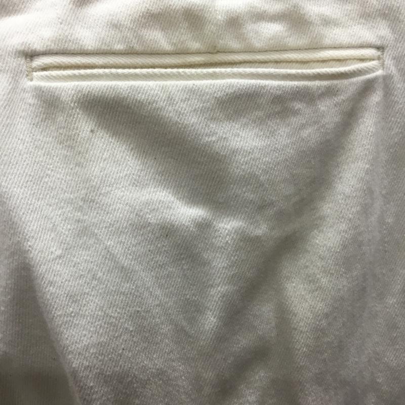 ポートバイアーク PORT BY ARK パンツ デニム、ジーンズ DenimBaggyTrousers デニムパンツ ワイドパンツ バギーパンツ 1 無地 白 / ホワイト /  メンズ USED 古着 中古 10121797