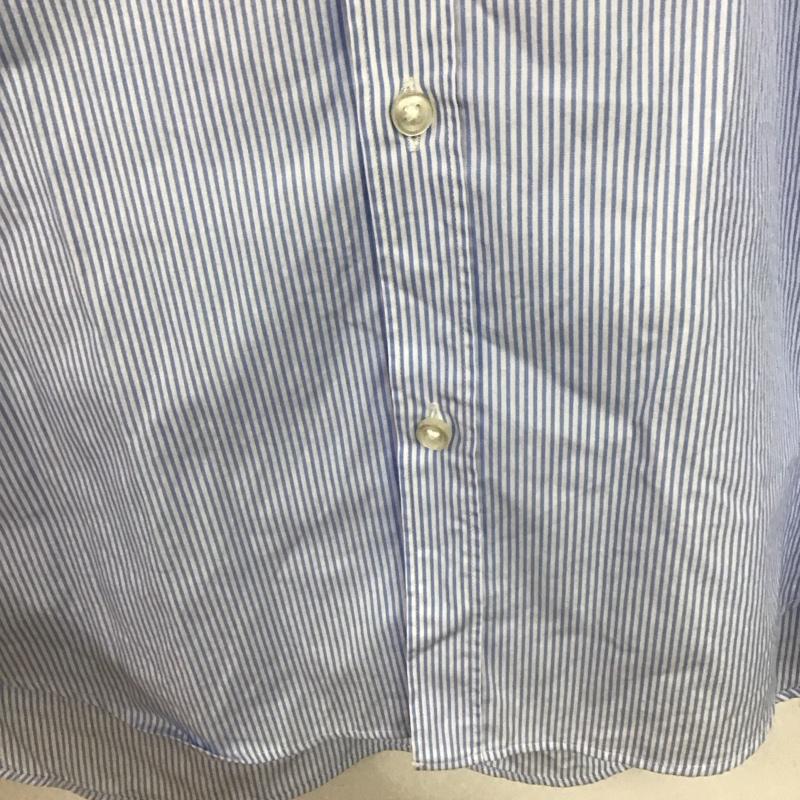 ヒューゴボス HUGO BOSS シャツ、ブラウス 長袖 長袖シャツ ストライプシャツ カラーシャツ ストライプ 白 / ホワイト / X 水色 / ライトブルー /  メンズ USED 古着 中古 10132890