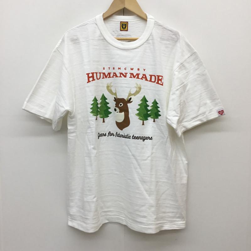 ヒューマンメード HUMAN MADE Tシャツ 半袖 Deer T-Shirt XXL プリント 白 / ホワイト /  メンズ USED 古着 中古 10107283