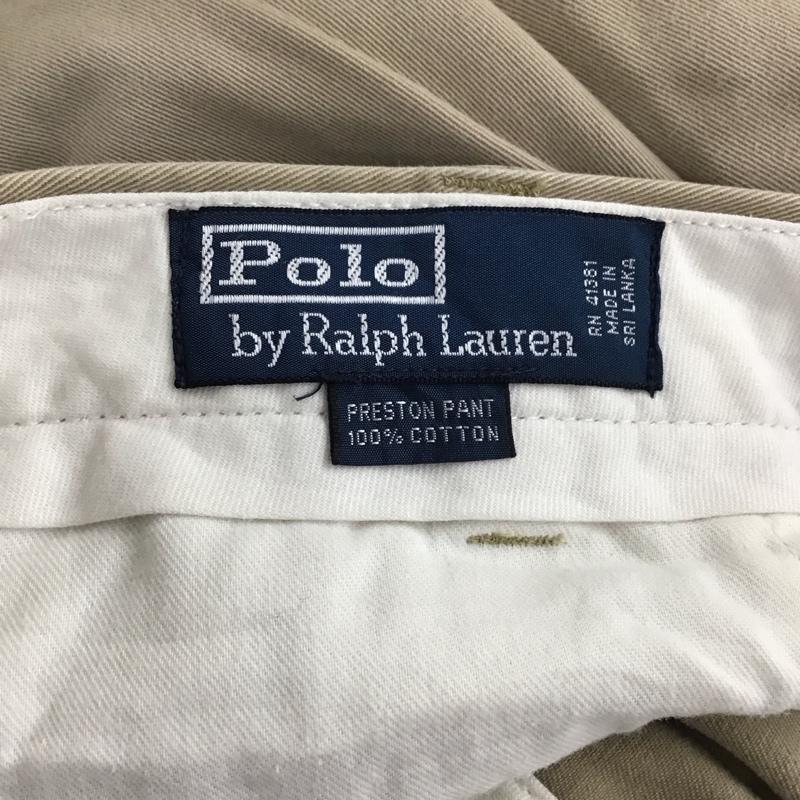 ポロバイラルフローレン Polo by RALPH LAUREN パンツ チノパン チノパン カジュアルパンツ ワイドパンツ ストレートパンツ 38 無地 ベージュ / ベージュ /  メンズ USED 古着 中古 10120360