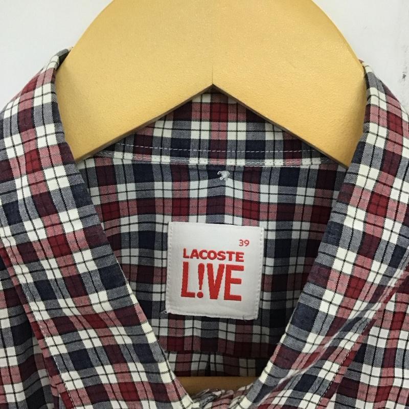 ラコステ LACOSTE シャツ、ブラウス 長袖 長袖シャツ チェックシャツ カラーシャツ ボタンダウンシャツ チェック マルチカラー / マルチカラー /  メンズ USED 古着 中古 10136191