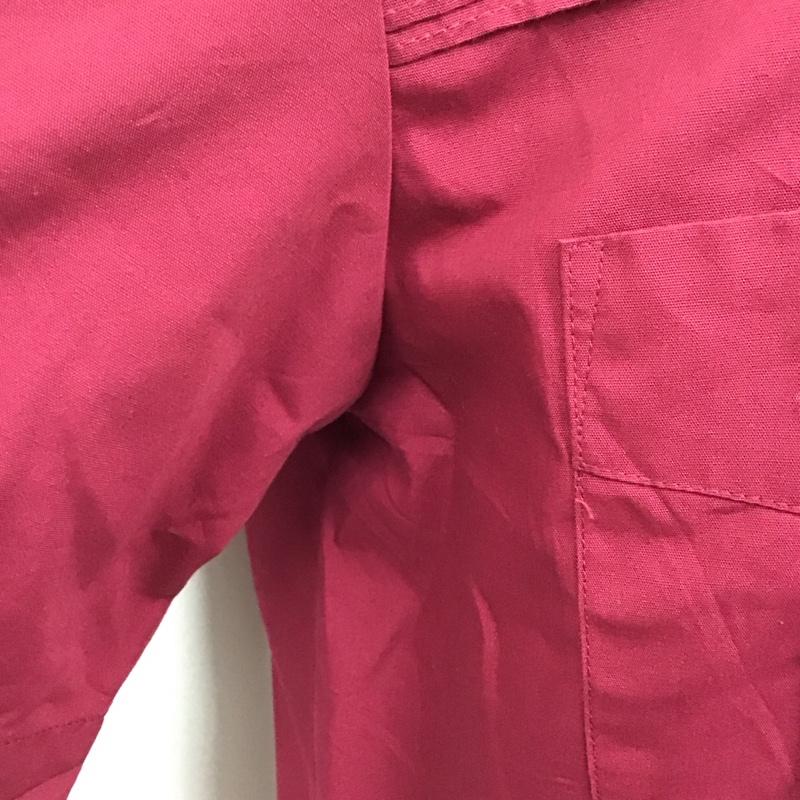 古着 USED シャツ、ブラウス 半袖 半袖シャツ 無地シャツ ポケットシャツ 古着 L 無地 えんじ / ワインレッド /  メンズ USED 古着 中古 10125746