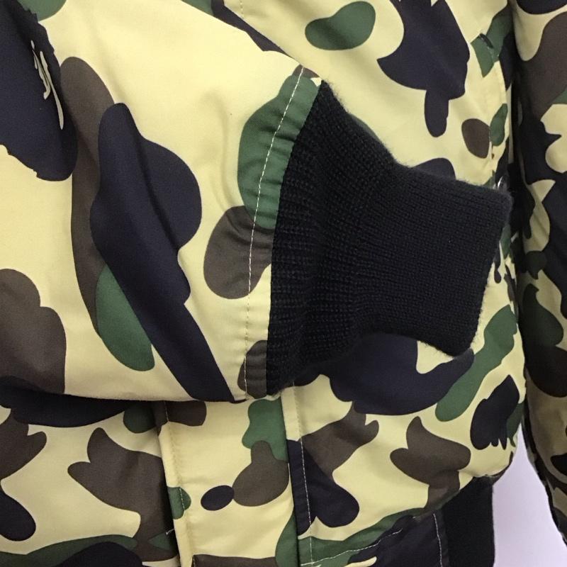 アベイシングエイプ A BATHING APE ジャケット、上着 ジャンパー、ブルゾン ジップアップジャケット ジャンパー ダウンジャケット カジュアルジャケット アウター L カモフラージュ柄・迷彩 マルチカラー / マルチカラー /  メンズ USED 古着 中古 10107022